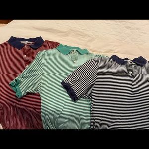 Set of 3 Criquet medium organic cotton polos in great condition